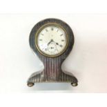 1920s silver cased time piece. 9cm high