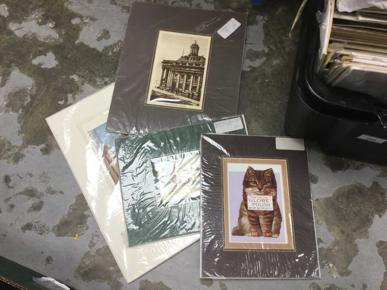 One box of mounted Victorian engraving and prints