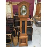 Modern longcase clock with chiming movement