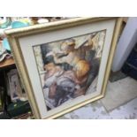 Group of assorted decorative prints in frames (qty)