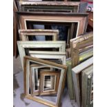Quantity picture frames, together with pictures and prints