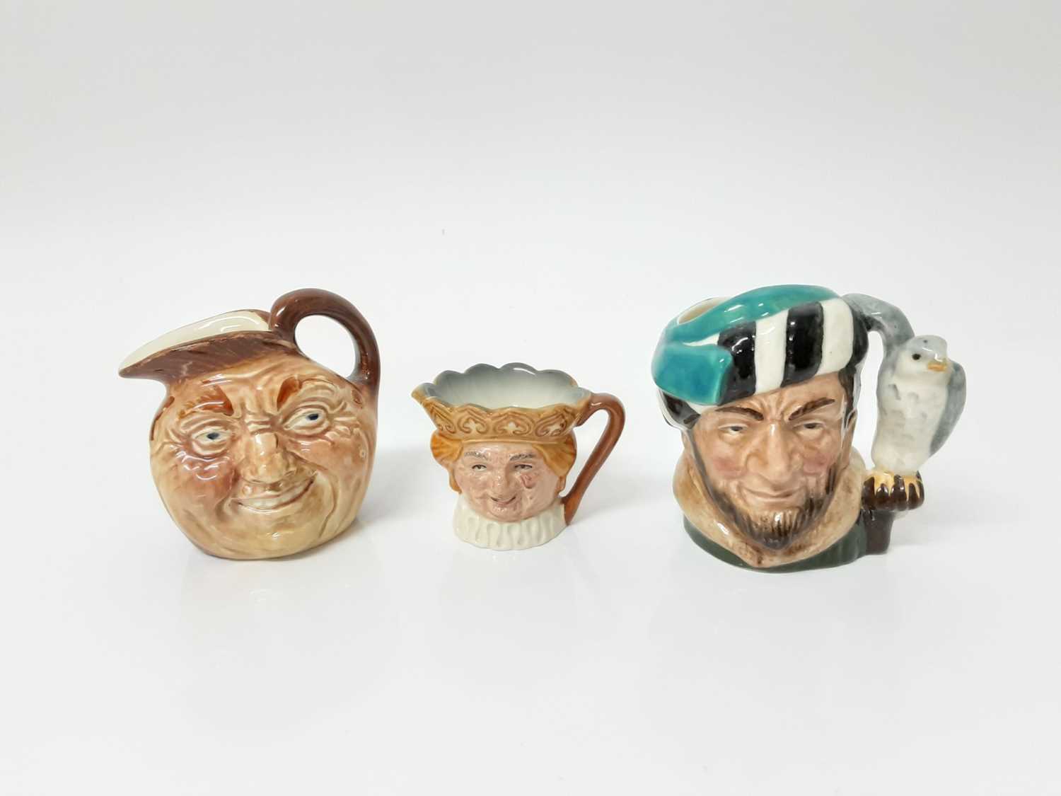 Seven Royal Doulton character jugs - Rip Van Winkle D6463, Mine Host, Auld Mac, The Falconer D6547, - Image 2 of 3