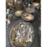 Group of assorted silver plated ware