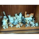 Collection of royal Doulton and Beswick cats and kittens (34)