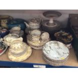 Sundry ceramics, including Victorian tea wares, Japanese Kutani porcelain tea wares, etc