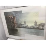 Richard Davies (b. 1944) colour screen print, 'Greenwich' signed and dated 1988,:numbered 71/125, 59