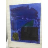 John Hoyland (1934-2011) etching and aquatint 'Memphis Blue' artist's proof, numbered 1 of 10, signe