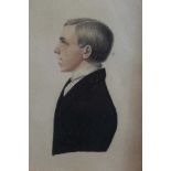 Mid 19th century English School watercolour portrait of David Forsyth, aged 15, April 26th 1847, ins