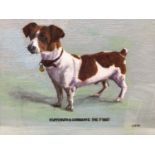 English School 20th Century, oil on board, "Nippington Cotgreave the First", a terrier, initialled a