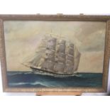 E W Poyser marine scene, signed and dated 1933