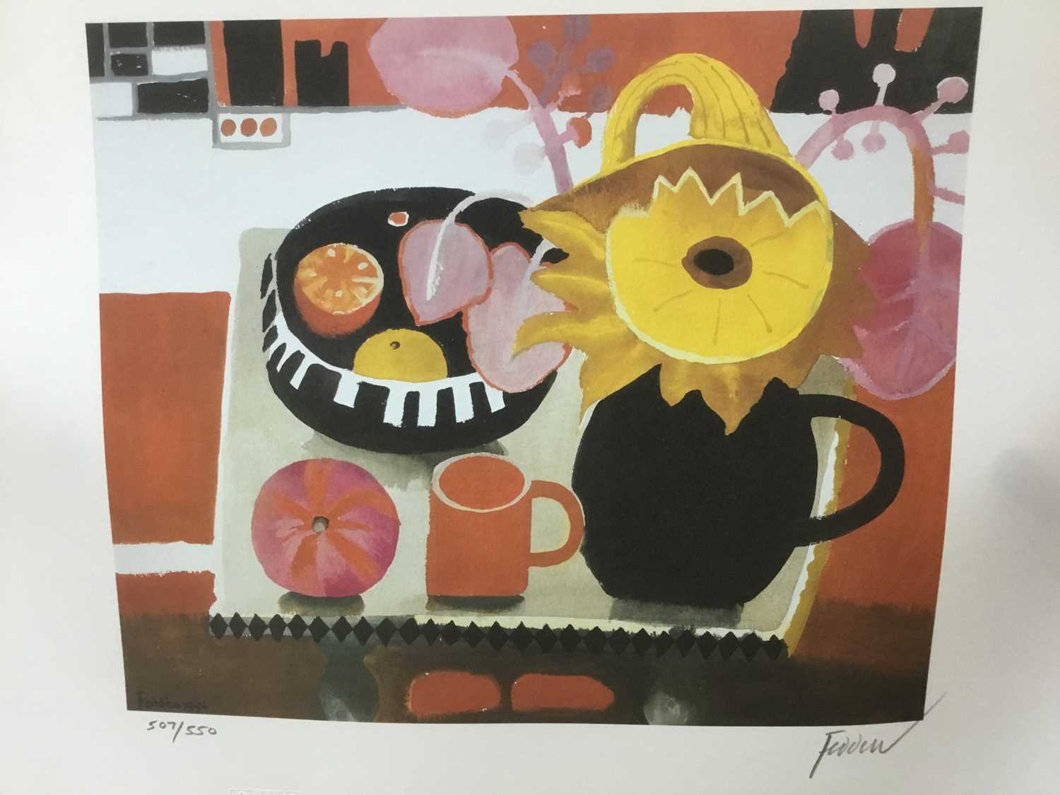 *Mary Fedden (1915-2012) signed limited edition print, 'The Orange Mug', 1996, No. 507 / 550, publis