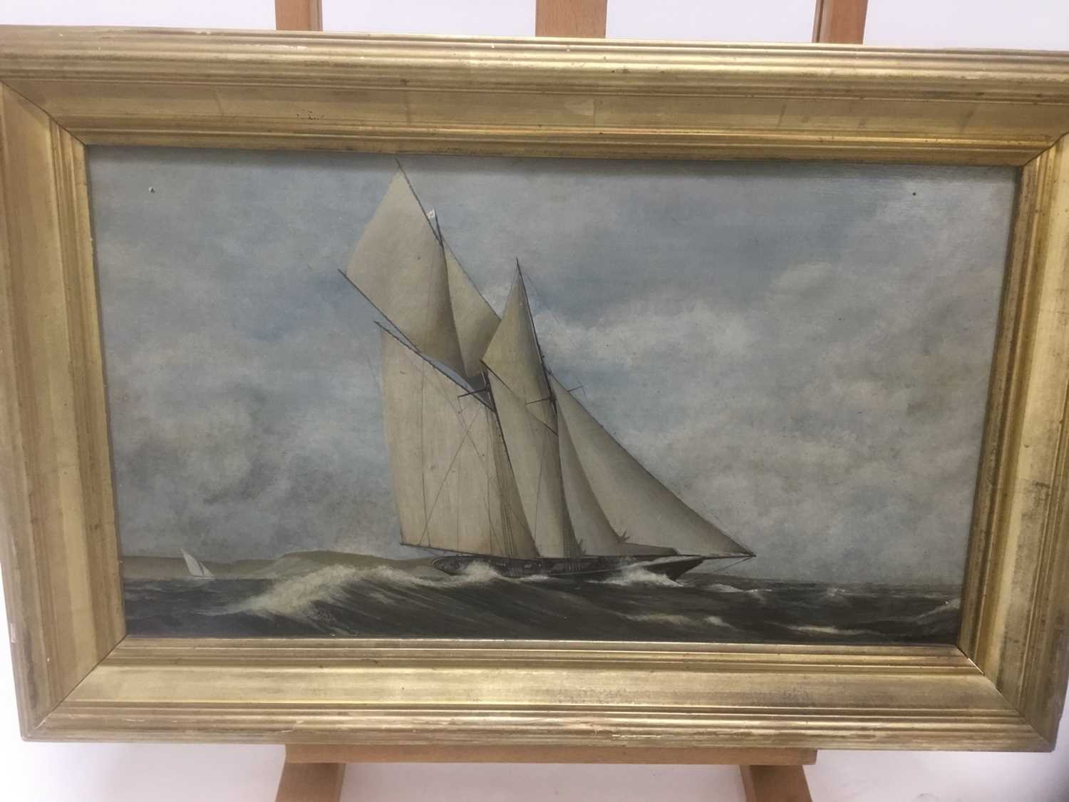 John Holden (20th century), oil on board, marine scene, gilt frame