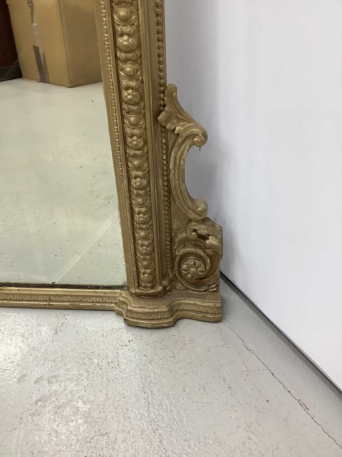 Victorian gilt framed over mantle mirror 123cm wide x 126cm high - Image 8 of 8