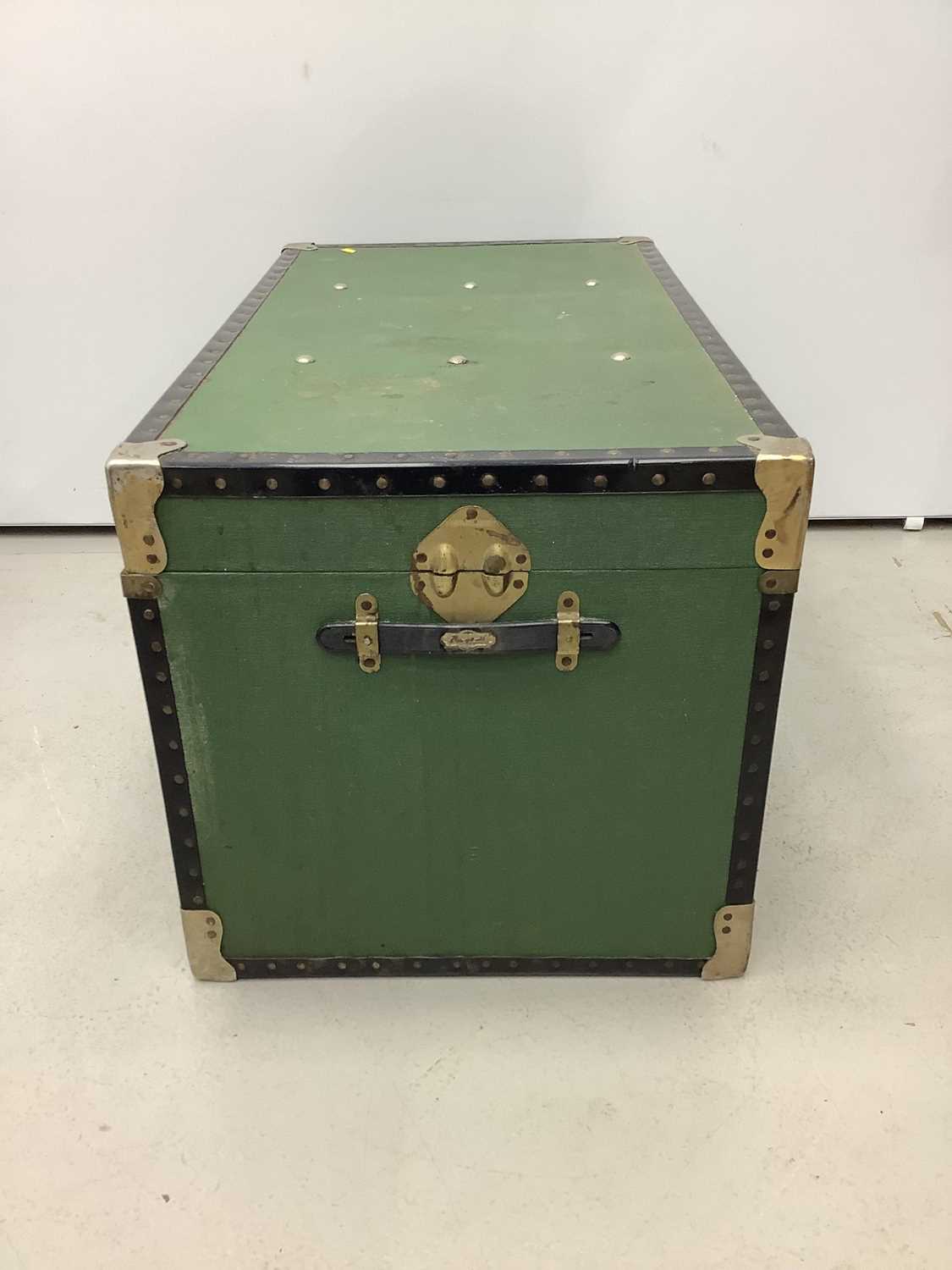 Metal bound trunk, 91cm wide x 51cm deep x 50cm high - Image 4 of 7