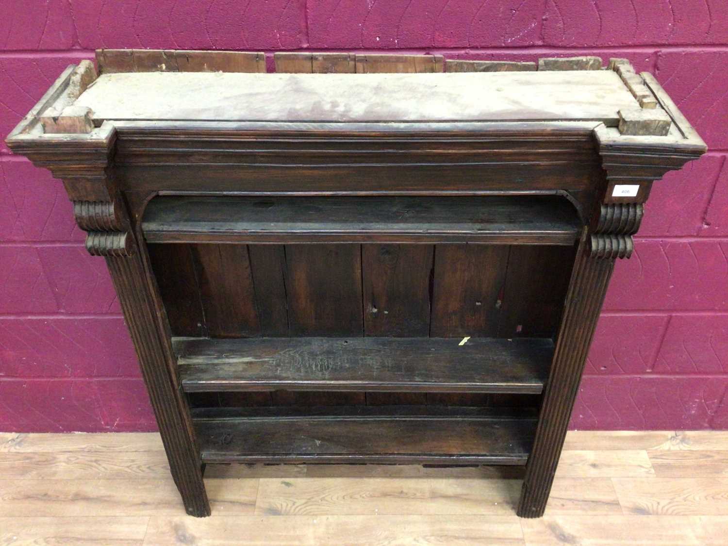 Antique stained pine dresser top - Image 3 of 5