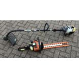 Stihl HS 80 petrol hedge strimmer and Ryobi 310RT petrol strimmer