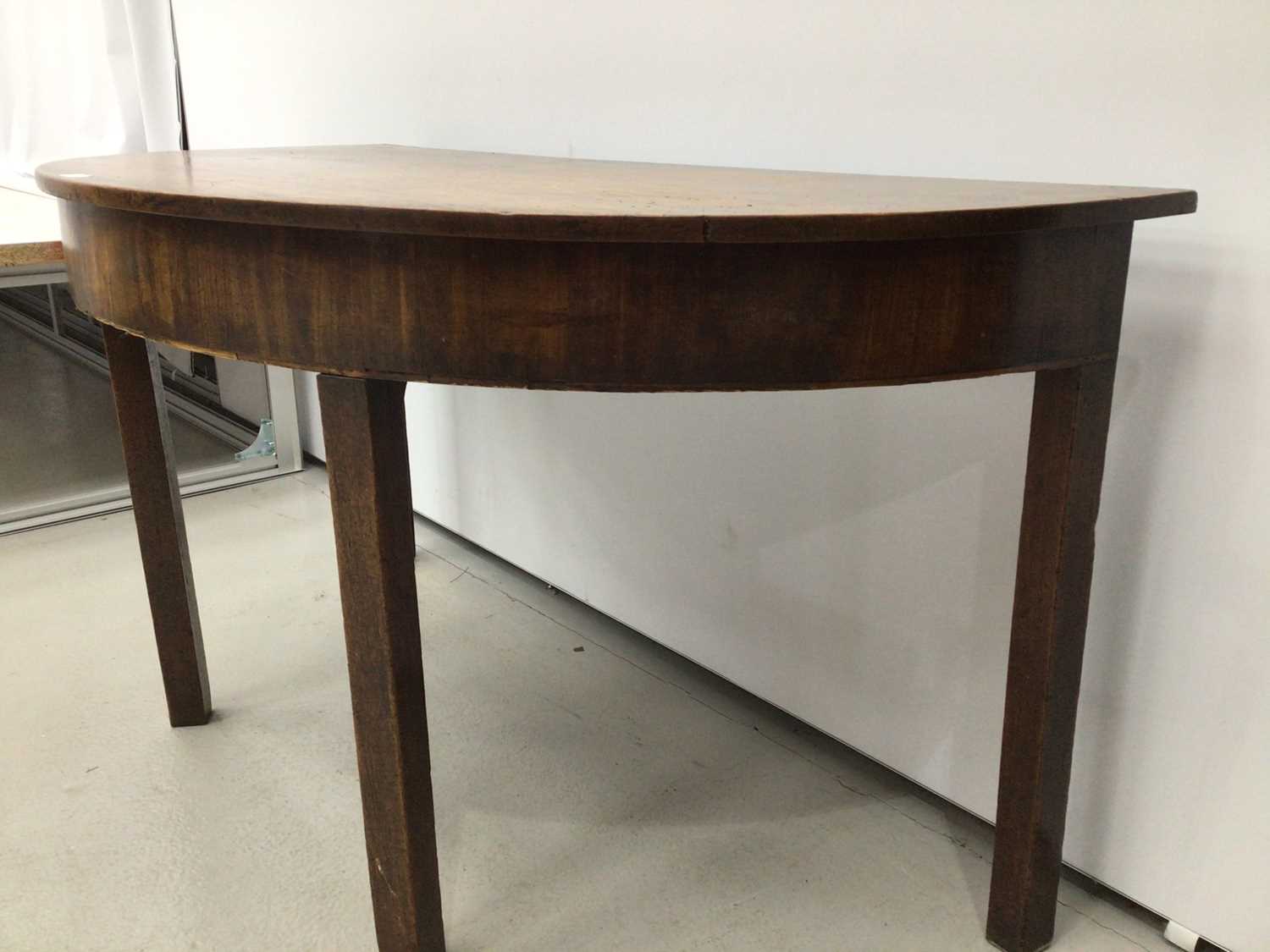 Georgian mahogany D-end table - Image 3 of 4