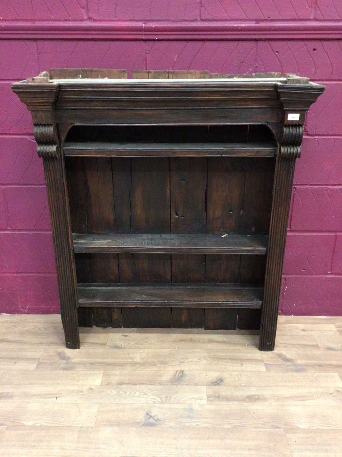 Antique stained pine dresser top