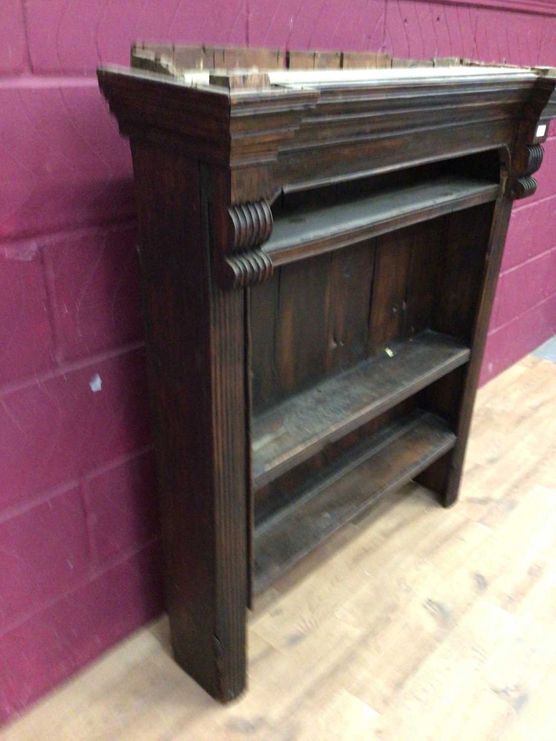 Antique stained pine dresser top - Image 2 of 5