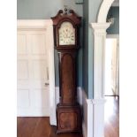 George III mahogany longcase clock