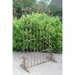 Antique wrought iron florists display stand