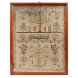 Fine quality William IV sampler by Mary Ann Darby, 1831