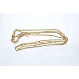 Victorian 9ct gold link guard chain, approximately 152cm length