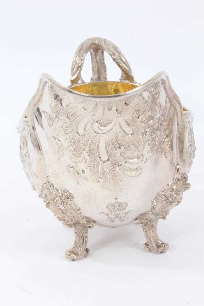 Two Late 19th Century German Silver Sauce Boats of oval form, from the Royal Prussian Collection, wi - Image 7 of 9