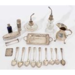 Selection of miscellaneous items of silver