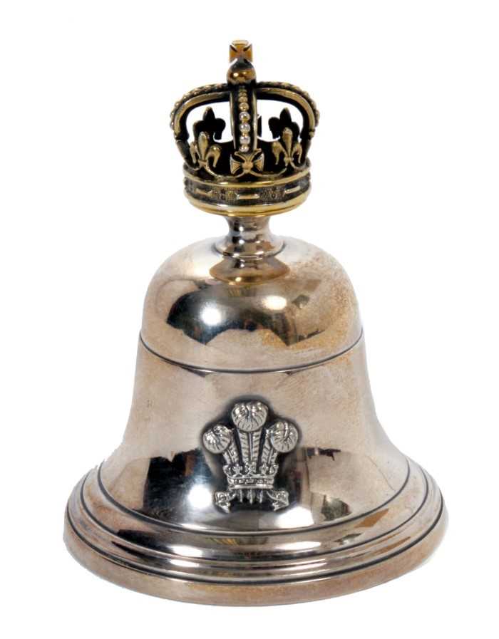The Wedding of H.R.H. The Prince of Wales to Lady Diana Spencer 1981, silver table bell with silver