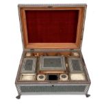 19th century Anglo-Indian sandalwood, ivory and metalware work box