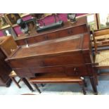 19th century Continental mahogany desk