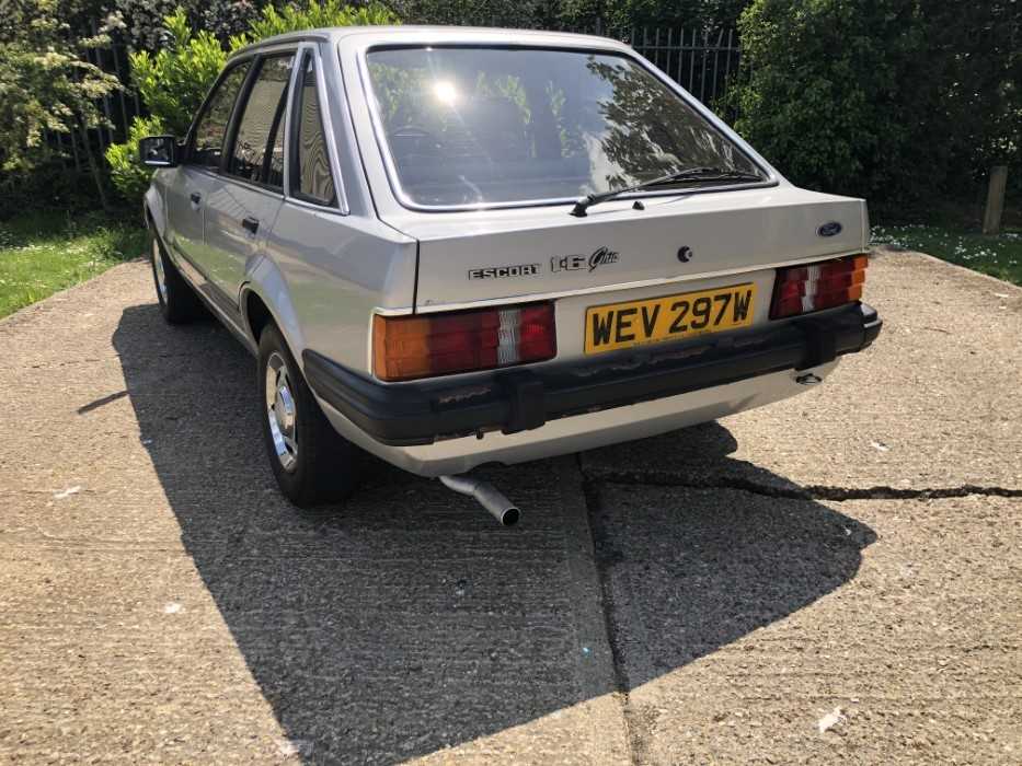 Formerly the property of H.R.H. Diana Princess of Wales - 1981 Ford Escort 1.6 Ghia, Registration WE - Image 27 of 35