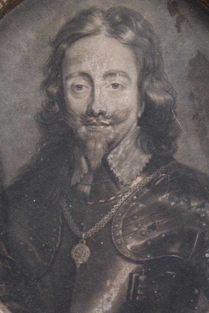 Framed engraving of Charles I