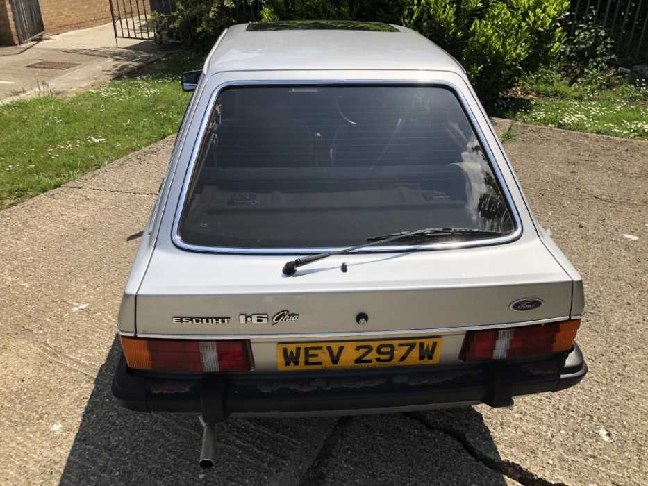 Formerly the property of H.R.H. Diana Princess of Wales - 1981 Ford Escort 1.6 Ghia, Registration WE - Image 28 of 35