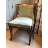 19th century oak framed side chair