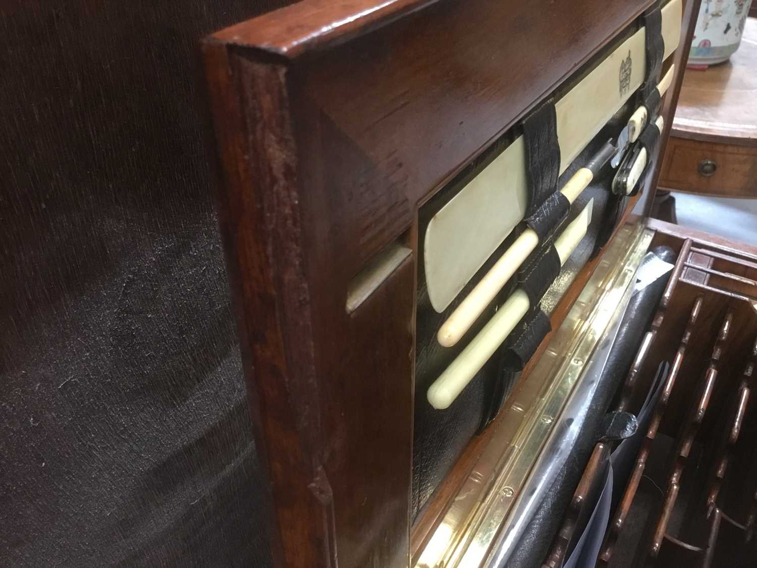 Very fine Victorian aesthetic period carved walnut desk compendium secretaire by Thornhill - Image 10 of 20