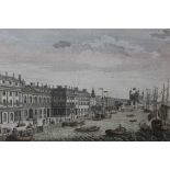 Two 18th century hand coloured engravings - 'Vue Generale de la Ville de Londres', a Paris chez Daum