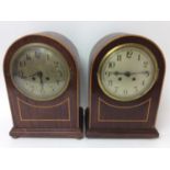 Two late 19th / early 20th century mantel clocks with possibly experimental 8 day full Westminster c