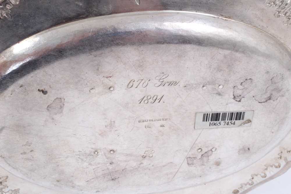 Late 19th Century German Silver Sauce Boat, from the Royal Prussian Collection, of oval form with re - Image 5 of 5