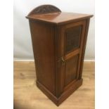 Early 20th century mahogany bedside cupboard, by Maples,