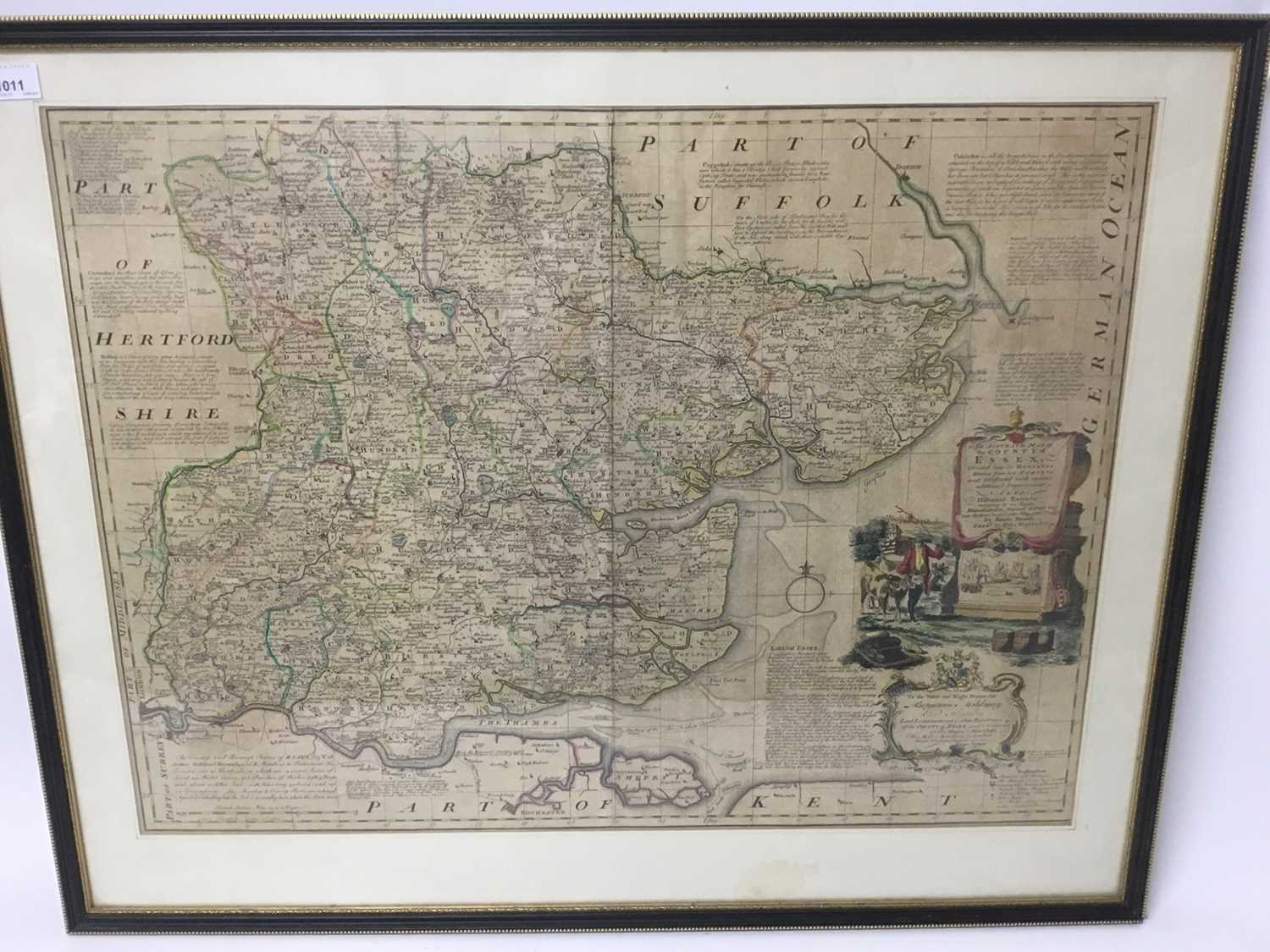 Emanuel Bowen - 'An accurate map of the County of Essex divided into its Hundreds', 18th century, 70