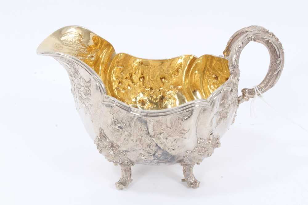 Two Late 19th Century German Silver Sauce Boats of oval form, from the Royal Prussian Collection, wi - Image 6 of 9