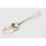 William IV Scottish provincial "Elgin" silver fiddle pattern teaspoon,