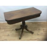 Regency mahogany tea table