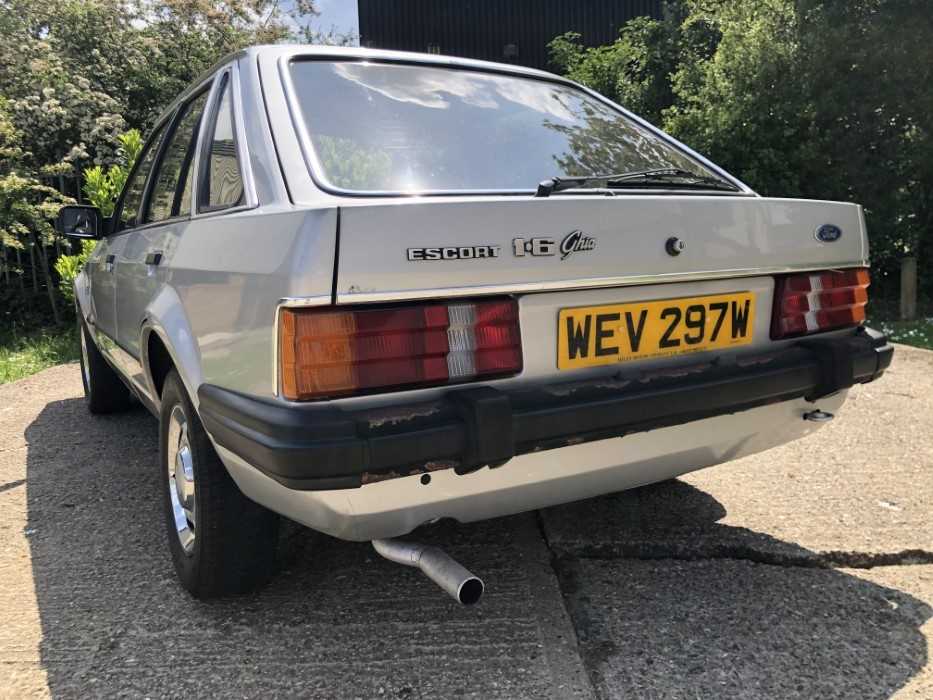 Formerly the property of H.R.H. Diana Princess of Wales - 1981 Ford Escort 1.6 Ghia, Registration WE - Image 22 of 35