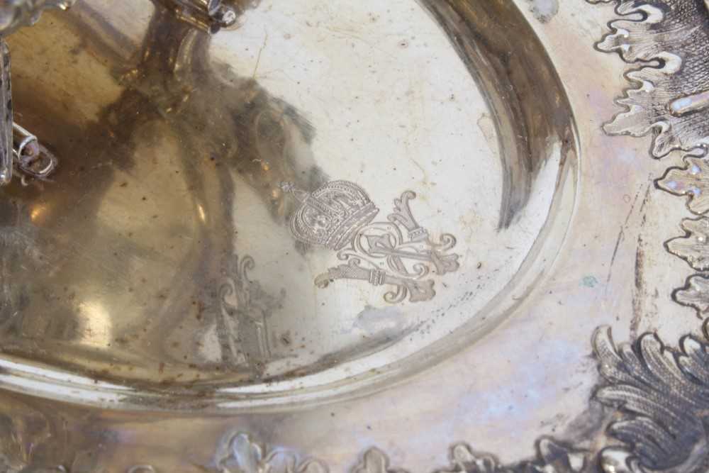 Late 19th Century German Silver Sauce Boat, from the Royal Prussian Collection, of oval form with re - Image 4 of 5