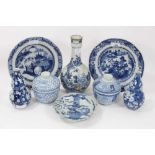 Collection of 18th and 19th century Chinese blue and white porcelain