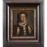 English School, 18th century, oil on panel - portrait of Mary, Queen of Scots