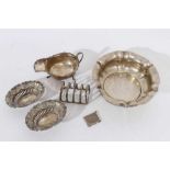 Selection of miscellaneous silver. Six items.